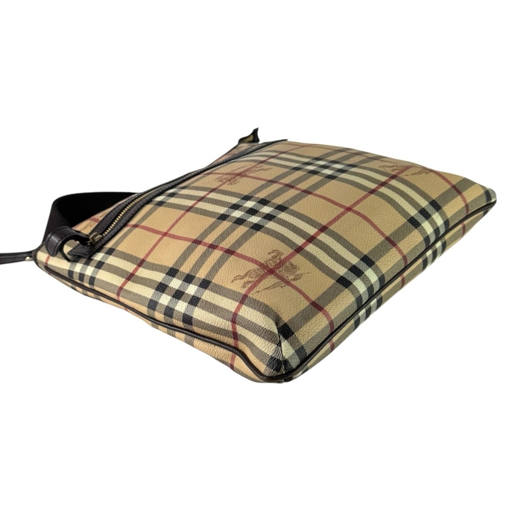 BURBERRY Multi Canvas Nova Check Haymarket Crossbody Made in Italy Authenticated - Picture 7 of 17